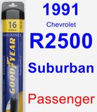 Passenger Wiper Blade for 1991 Chevrolet R2500 Suburban - Assurance