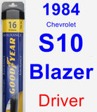 Driver Wiper Blade for 1984 Chevrolet S10 Blazer - Assurance