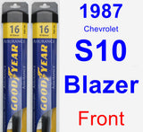 Front Wiper Blade Pack for 1987 Chevrolet S10 Blazer - Assurance