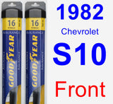 Front Wiper Blade Pack for 1982 Chevrolet S10 - Assurance