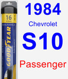 Passenger Wiper Blade for 1984 Chevrolet S10 - Assurance