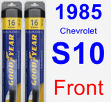 Front Wiper Blade Pack for 1985 Chevrolet S10 - Assurance