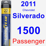 Passenger Wiper Blade for 2011 Chevrolet Silverado 1500 - Assurance