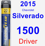 Driver Wiper Blade for 2015 Chevrolet Silverado 1500 - Assurance