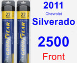 Front Wiper Blade Pack for 2011 Chevrolet Silverado 2500 - Assurance