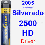 Driver Wiper Blade for 2005 Chevrolet Silverado 2500 HD - Assurance