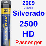 Passenger Wiper Blade for 2009 Chevrolet Silverado 2500 HD - Assurance