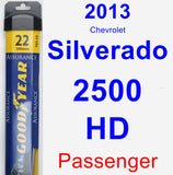 Passenger Wiper Blade for 2013 Chevrolet Silverado 2500 HD - Assurance