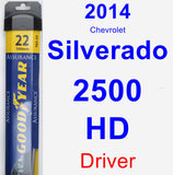 Driver Wiper Blade for 2014 Chevrolet Silverado 2500 HD - Assurance