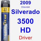 Driver Wiper Blade for 2009 Chevrolet Silverado 3500 HD - Assurance