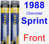 Front Wiper Blade Pack for 1988 Chevrolet Sprint - Assurance