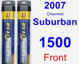 Front Wiper Blade Pack for 2007 Chevrolet Suburban 1500 - Assurance