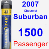 Passenger Wiper Blade for 2007 Chevrolet Suburban 1500 - Assurance