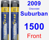 Front Wiper Blade Pack for 2009 Chevrolet Suburban 1500 - Assurance