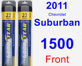 Front Wiper Blade Pack for 2011 Chevrolet Suburban 1500 - Assurance