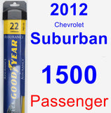 Passenger Wiper Blade for 2012 Chevrolet Suburban 1500 - Assurance