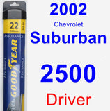 Driver Wiper Blade for 2002 Chevrolet Suburban 2500 - Assurance