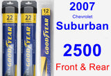 Front & Rear Wiper Blade Pack for 2007 Chevrolet Suburban 2500 - Assurance