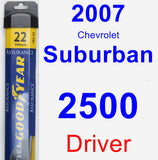 Driver Wiper Blade for 2007 Chevrolet Suburban 2500 - Assurance