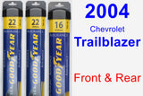 Front & Rear Wiper Blade Pack for 2004 Chevrolet Trailblazer - Assurance
