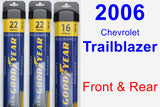 Front & Rear Wiper Blade Pack for 2006 Chevrolet Trailblazer - Assurance