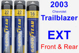 Front & Rear Wiper Blade Pack for 2003 Chevrolet Trailblazer EXT - Assurance