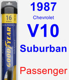 Passenger Wiper Blade for 1987 Chevrolet V10 Suburban - Assurance