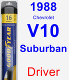 Driver Wiper Blade for 1988 Chevrolet V10 Suburban - Assurance