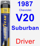 Driver Wiper Blade for 1987 Chevrolet V20 Suburban - Assurance