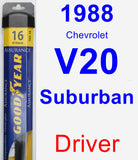 Driver Wiper Blade for 1988 Chevrolet V20 Suburban - Assurance