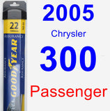 Passenger Wiper Blade for 2005 Chrysler 300 - Assurance