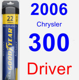 Driver Wiper Blade for 2006 Chrysler 300 - Assurance