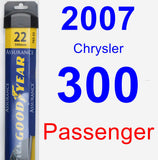 Passenger Wiper Blade for 2007 Chrysler 300 - Assurance