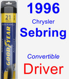 Driver Wiper Blade for 1996 Chrysler Sebring - Assurance