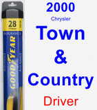 Driver Wiper Blade for 2000 Chrysler Town & Country - Assurance