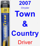 Driver Wiper Blade for 2007 Chrysler Town & Country - Assurance