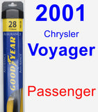 Passenger Wiper Blade for 2001 Chrysler Voyager - Assurance