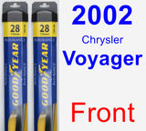 Front Wiper Blade Pack for 2002 Chrysler Voyager - Assurance
