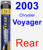 Rear Wiper Blade for 2003 Chrysler Voyager - Assurance