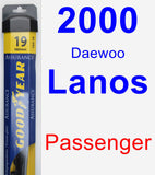 Passenger Wiper Blade for 2000 Daewoo Lanos - Assurance