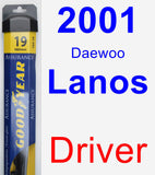 Driver Wiper Blade for 2001 Daewoo Lanos - Assurance