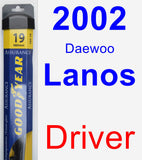 Driver Wiper Blade for 2002 Daewoo Lanos - Assurance