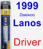 Driver Wiper Blade for 1999 Daewoo Lanos - Assurance