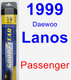 Passenger Wiper Blade for 1999 Daewoo Lanos - Assurance