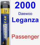 Passenger Wiper Blade for 2000 Daewoo Leganza - Assurance