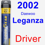 Driver Wiper Blade for 2002 Daewoo Leganza - Assurance