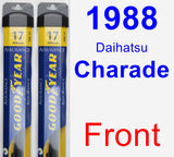 Front Wiper Blade Pack for 1988 Daihatsu Charade - Assurance