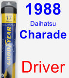 Driver Wiper Blade for 1988 Daihatsu Charade - Assurance