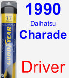 Driver Wiper Blade for 1990 Daihatsu Charade - Assurance