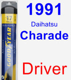 Driver Wiper Blade for 1991 Daihatsu Charade - Assurance